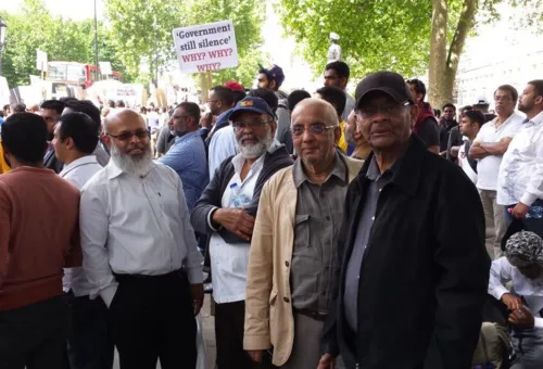 London Protest ‪Srilankan Muslims‬