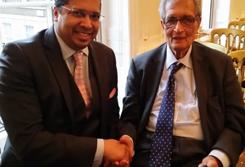 DR CHRIS NONIS WITH NOBEL LAUREATE AMARTYA SEN
