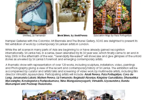 ‘Serendipity Revealed’  Contemporary Sri Lankan Art