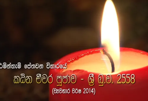 Kathina Celebrations at Jethavana Vihara 2014 [Video]