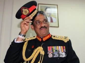 Sarath Fonseka Now A Four Star General With Medals And Civic Rights