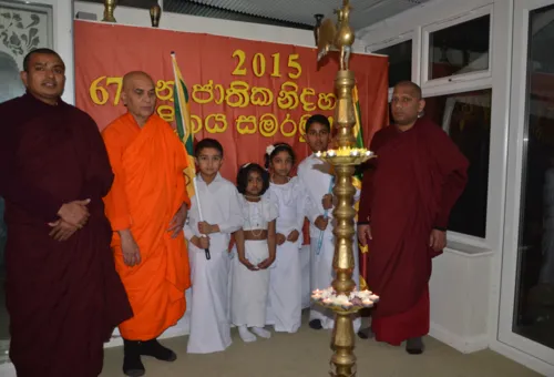 Letchworth Buddhist Temple Celebrated the 67th  Sir Lankan National Independence...
