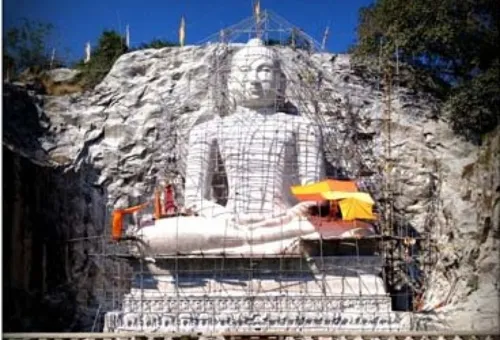 World’s tallest rock-hewn seated Buddha statue to be unveiled tomorrow