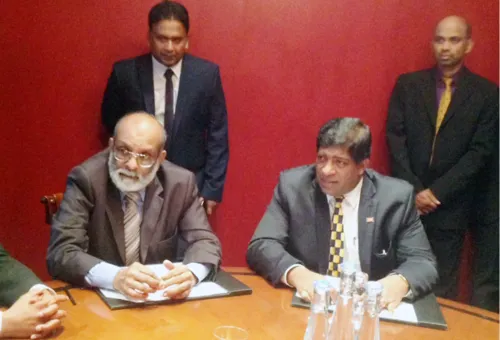 Meeting with Hon Ravi Karunanayake MP Minister of Finance in London
