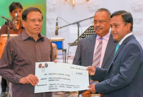 Reality UK donates £5000 (Rs 1 Million) for National Kidney Fund in Sri Lanka