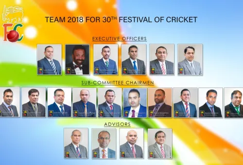Team 2018 for 30th Festival of Cricket