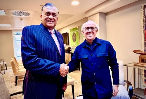 High Commissioner Rohitha Bogollagama met with The Lord Davies of Abersoch CBE, UK...