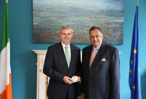 High Commissioner Rohitha Bogollagama meets the Irish Ambassador in London