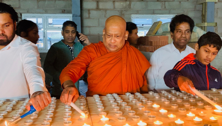Tsunami Remembrance Ceremony Held at Birmingham Buddhist Maha Vihara