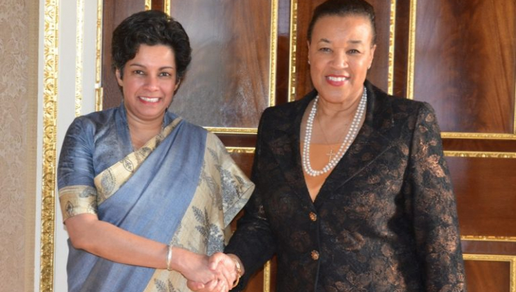 Sri Lankan High Commissioner pays farewell call on Commonwealth Secretary-General