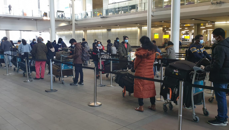 Repatriation of the first group of Sri Lankan Students from the UK