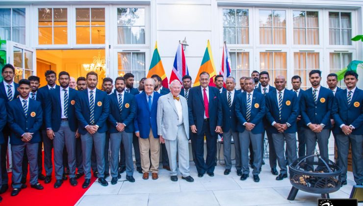 High Commissioner Rohitha Bogollagama Hosts Reception in Honour of Sri Lanka National Cricket Team in London