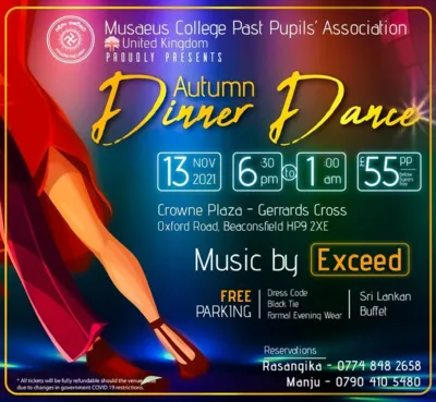 MCPPA UK  Autumn Dinner Dance 2021