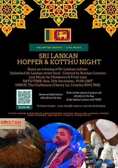 Sri Lankan Hopper and Kottu Night