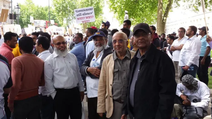 London Protest ‪Srilankan Muslims‬
