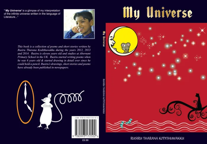 ලක් දරුවෙකුගෙන් තවත් හපන් කමක්... එකොලොස් හැවිරිදි රුසිරුගේ " මගේ විශ්වය" නම් වූ කෘතිය