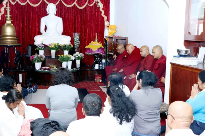 SPECIAL MEMORIAL SERVICE FOR VENERABLE MADULUWEWE SOBHITA NAYAKA THERO AT KINGSBURY BUDDHIST TEMPLE