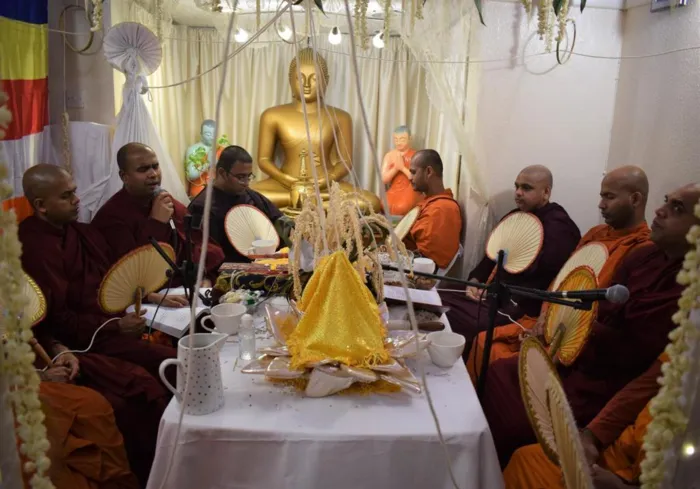 Inaugural All Night Pirith Chanting at Leicester Buddhist Vihara ( EMBA)