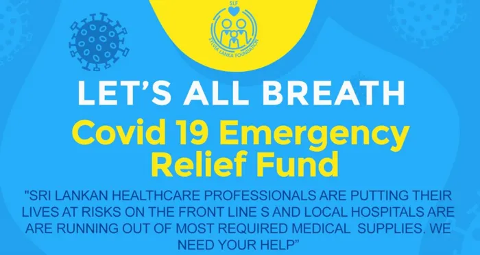 Let's All Breath - COVID 19 Emergency Relief Fund - Sylvia Lanka Foundation