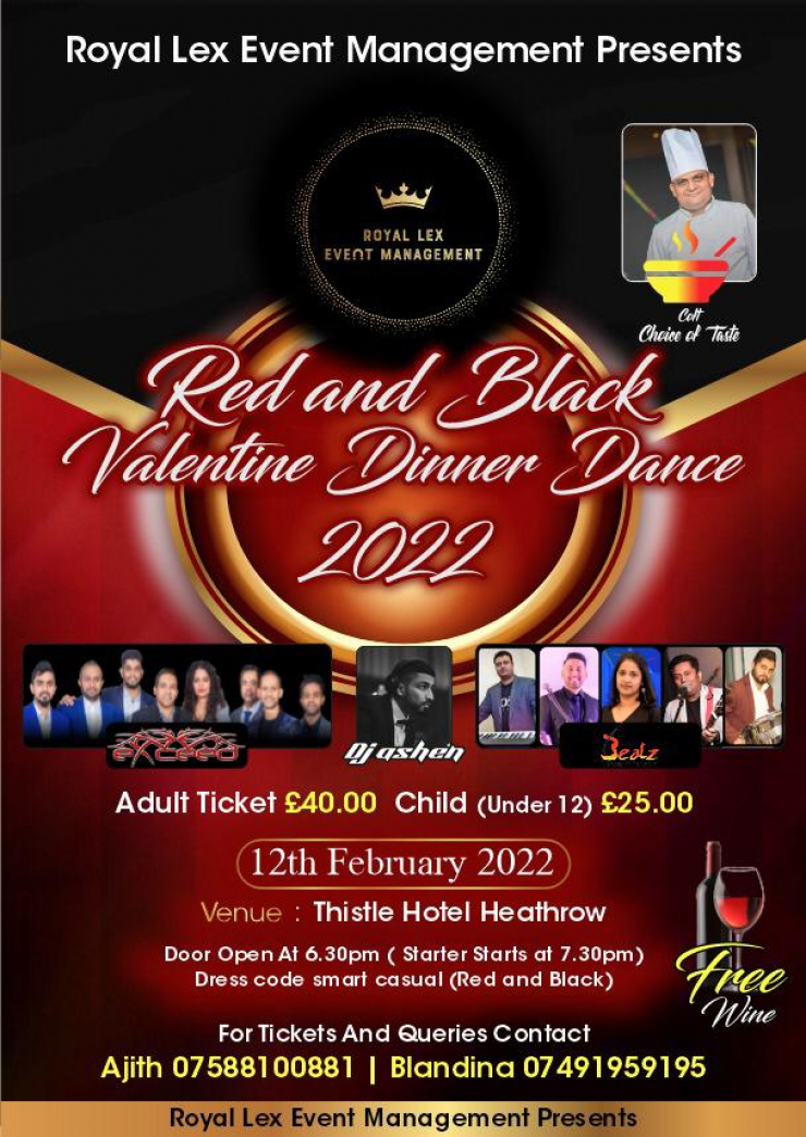 Red and Black Valentine Dinner Dance 2022