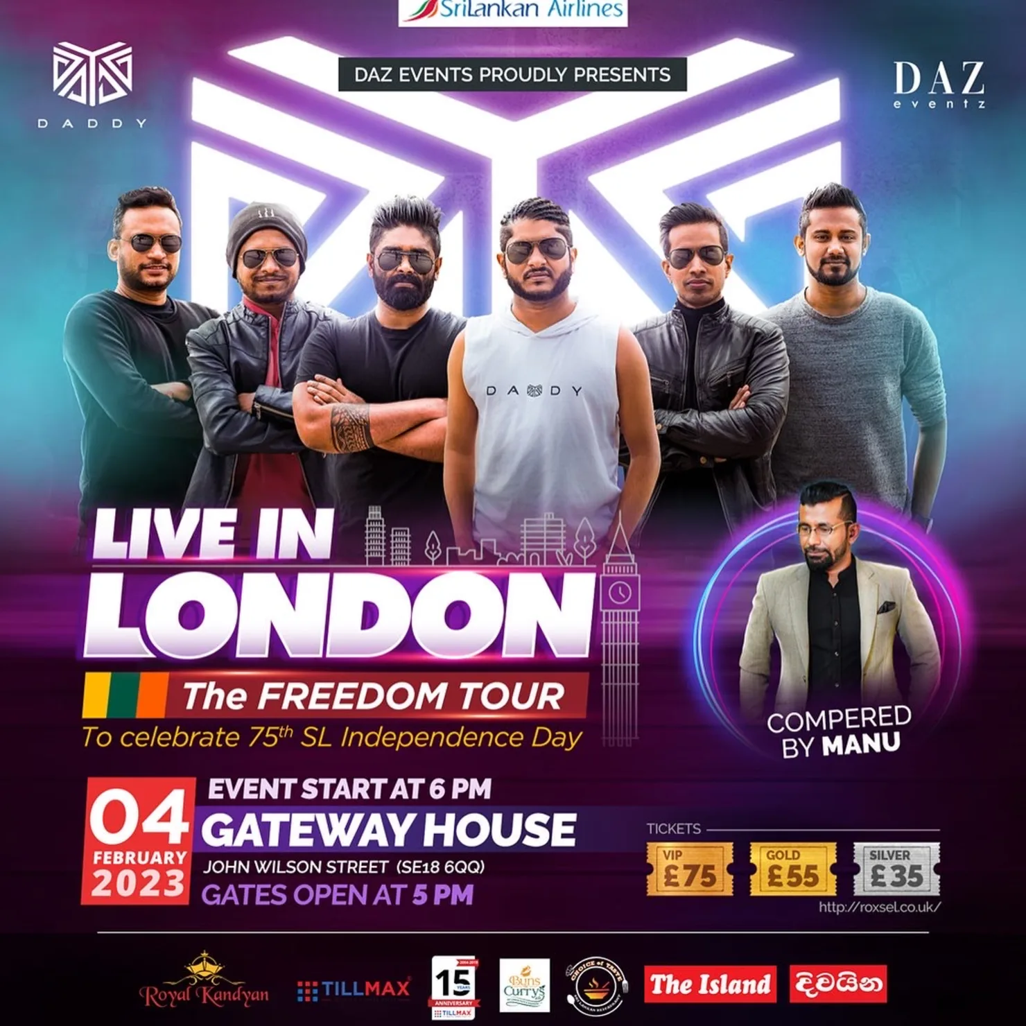 Daddy Live in London UK Concert - Freedom Tour