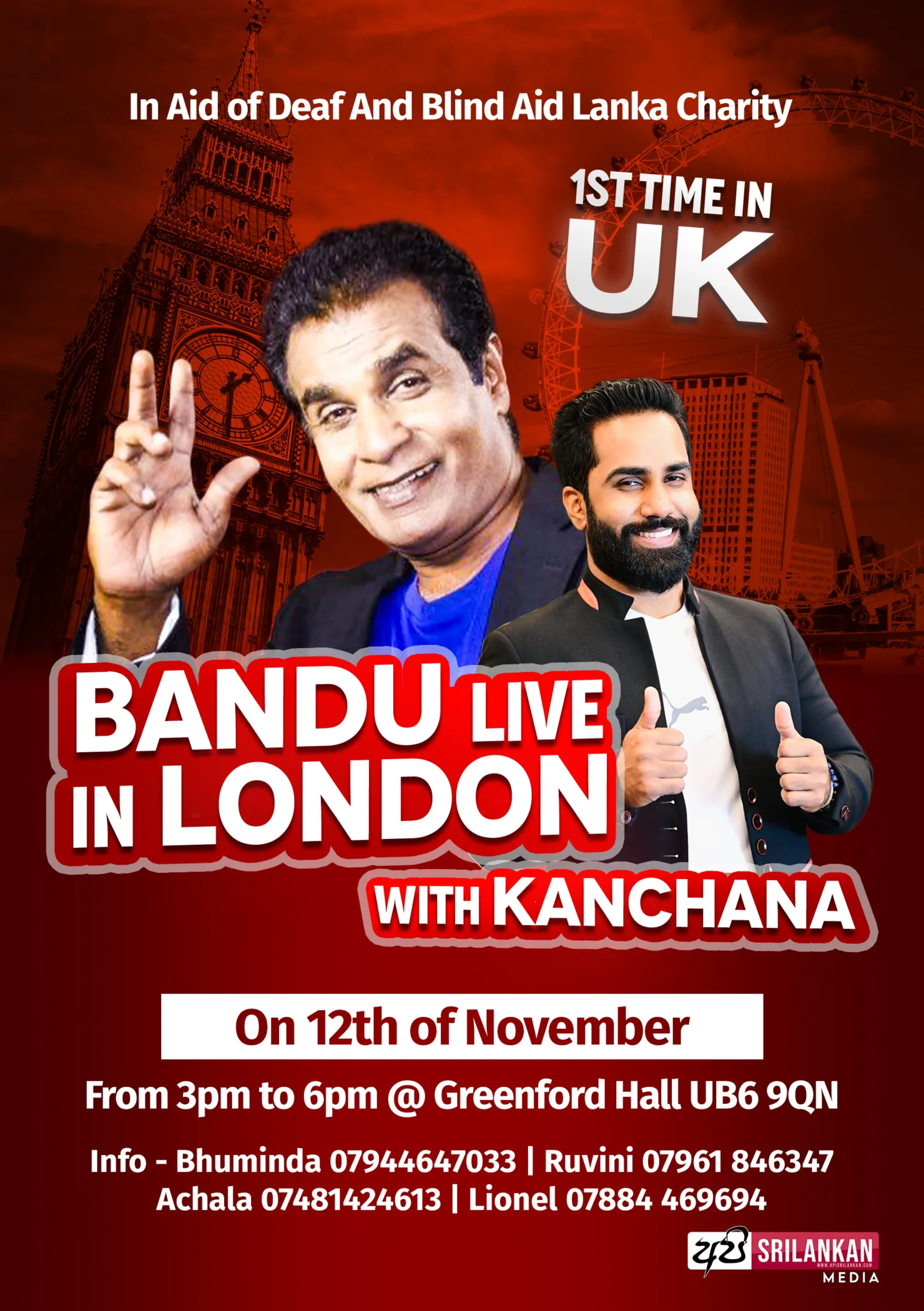 Bandu Live in London with Kanchana