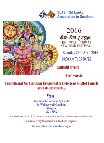 Sinhala & Hindu New Year Festival in Scotland 2016