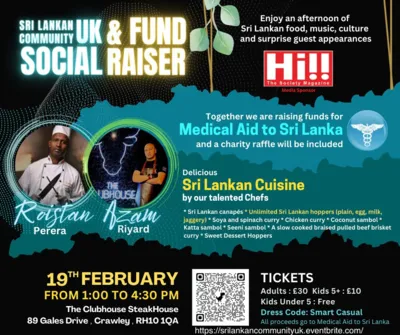 Sri Lankan Community UK Social & Fund Raiser 2023