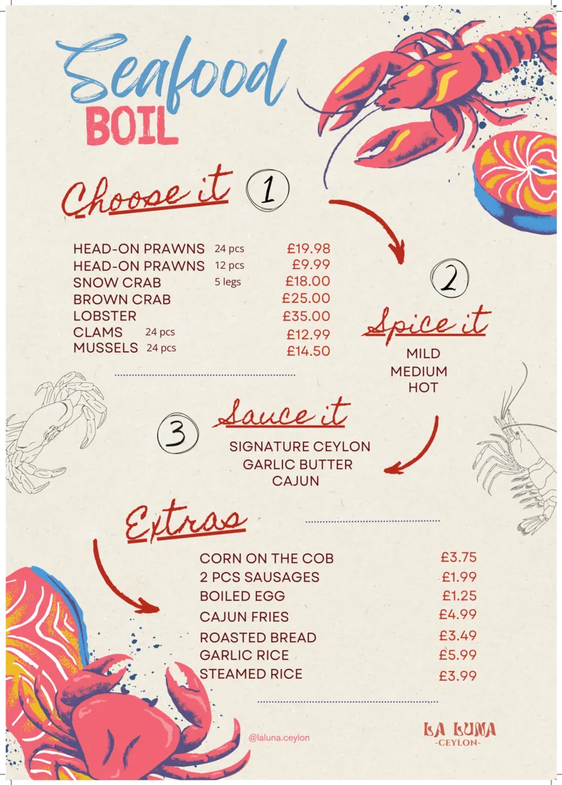 Seafood Boil Experience - La Luna Ceylon