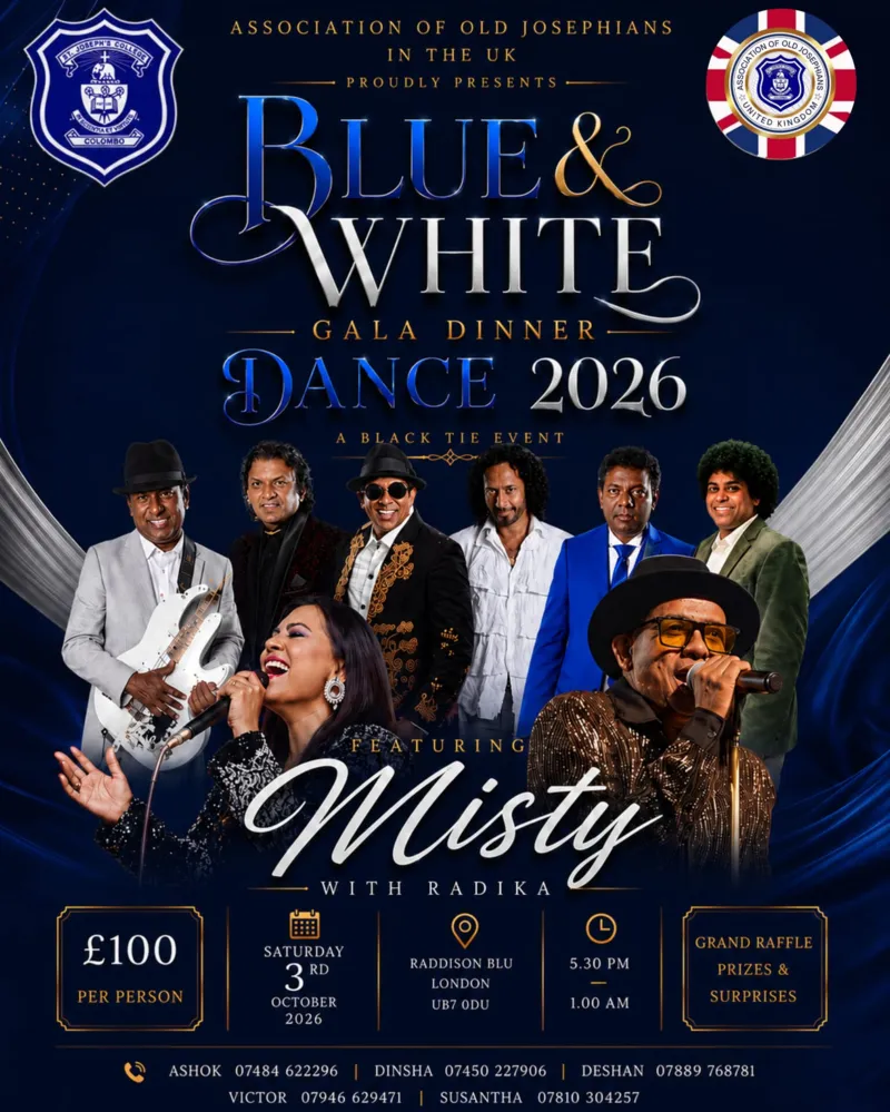 Blue & White Gala Dinner Dance 2026: Old Josephians in the UK