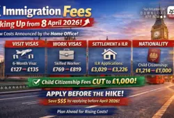 UK Immigration Fees Increasing from 8 April 2026: Full Breakdown...