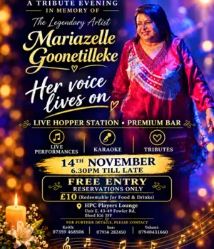 A Tribute Evening in Memory of Mariazelle Goonetilleke