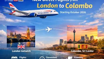 British Airways Launches Direct Flights from London to Colombo...