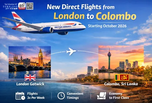 British Airways Launches Direct Flights from London to Colombo