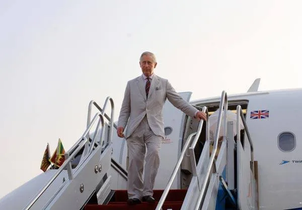 PRINCE CHARLES ARRIVES IN SRI LANKA