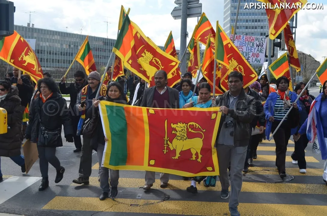 Sri Lankans stage massive Protest in Geneva...
