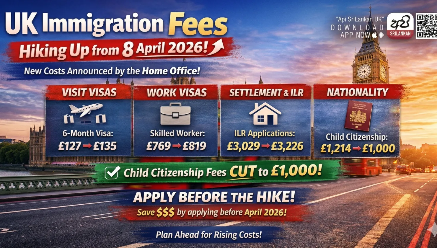 UK Immigration Fees Increasing from 8 April 2026: Full Breakdown and What It Means for You