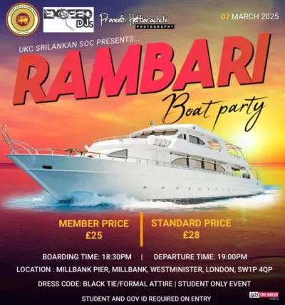 Rambari Boat Party 2025