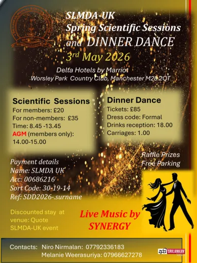 SLMDA- 2026 UK Spring Scientific Sessions and Dinner Dance
