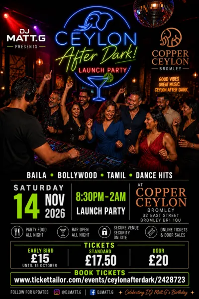 Ceylon After Dark! Launch Party