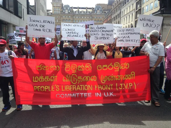 The JVP joins London mass demo for Gaza