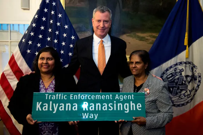 The 1st road in New York named after a Sri Lankan.. "Kalyana Ranasinghe way"