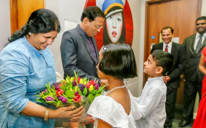 President Sirisena receives a warm welcome in London