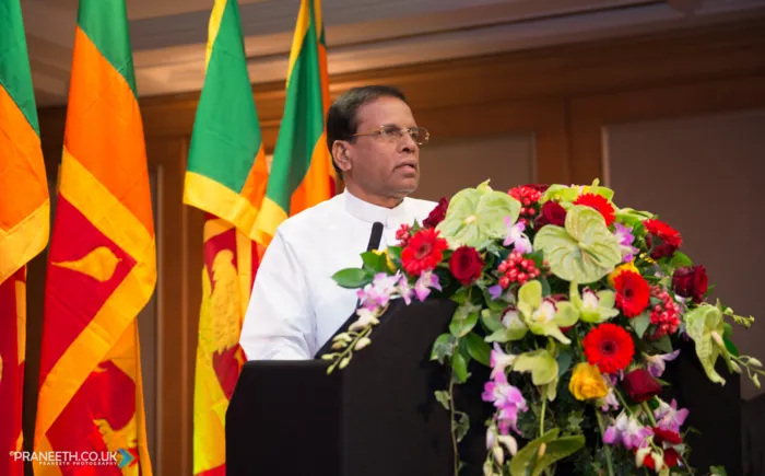 [Video] Maithripala Sirisena speaks to gathering of British Sri Lankans &amp; leaders of Sri Lanka interest groups in UK