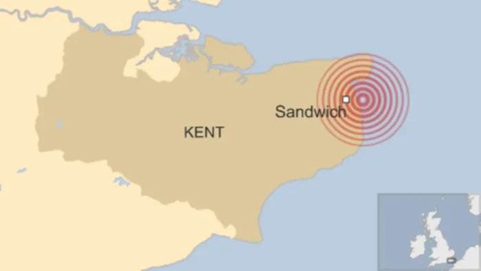Kent earthquake 'causes homes to shake'