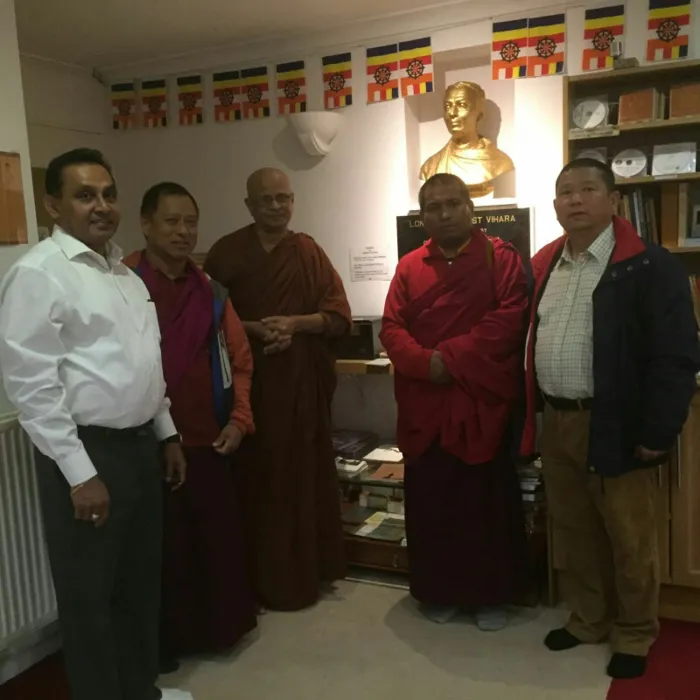 Nepalese Buddhist delegation visited London Buddhist Vihara