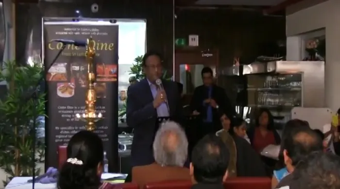 Adimiral Sarath Weerasekara addressed Sri Lankan Community in the UK