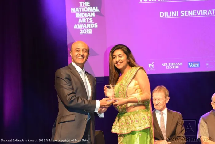 Dilini Seneviratne wins the Yuva Nritya Ratna Award at The National Indian Arts Awards for promoting Sri Lankan Kandyan dancing in the UK.