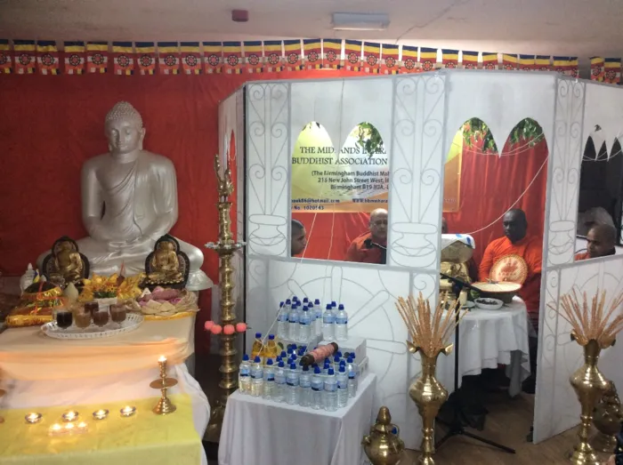 Pirith Chanting at Birmingham Buddhist Maha Vihara to bless everyone during COVID-19 Pandamic