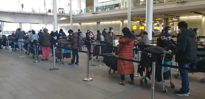 Repatriation of the first group of Sri Lankan Students from the UK